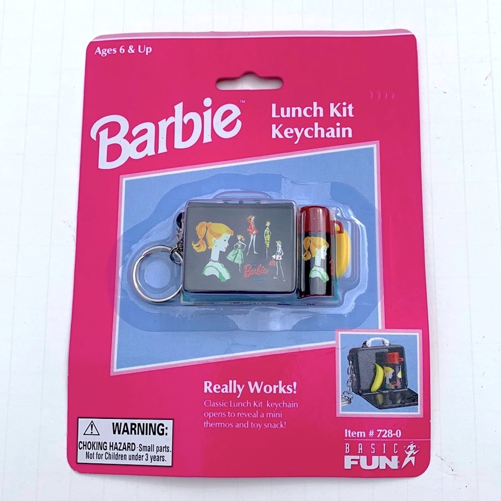 BARBIE keychain Lunch Kit vintage